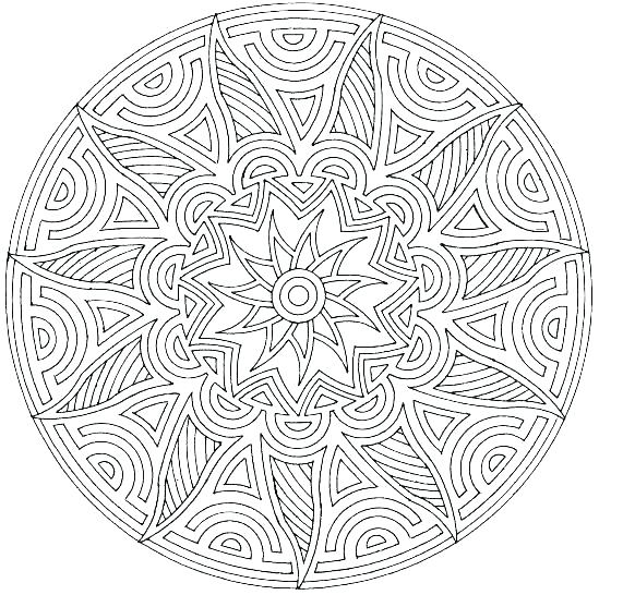 571x546 Cool Pattern Coloring Pages Geometric Designs To Color Free Cool
