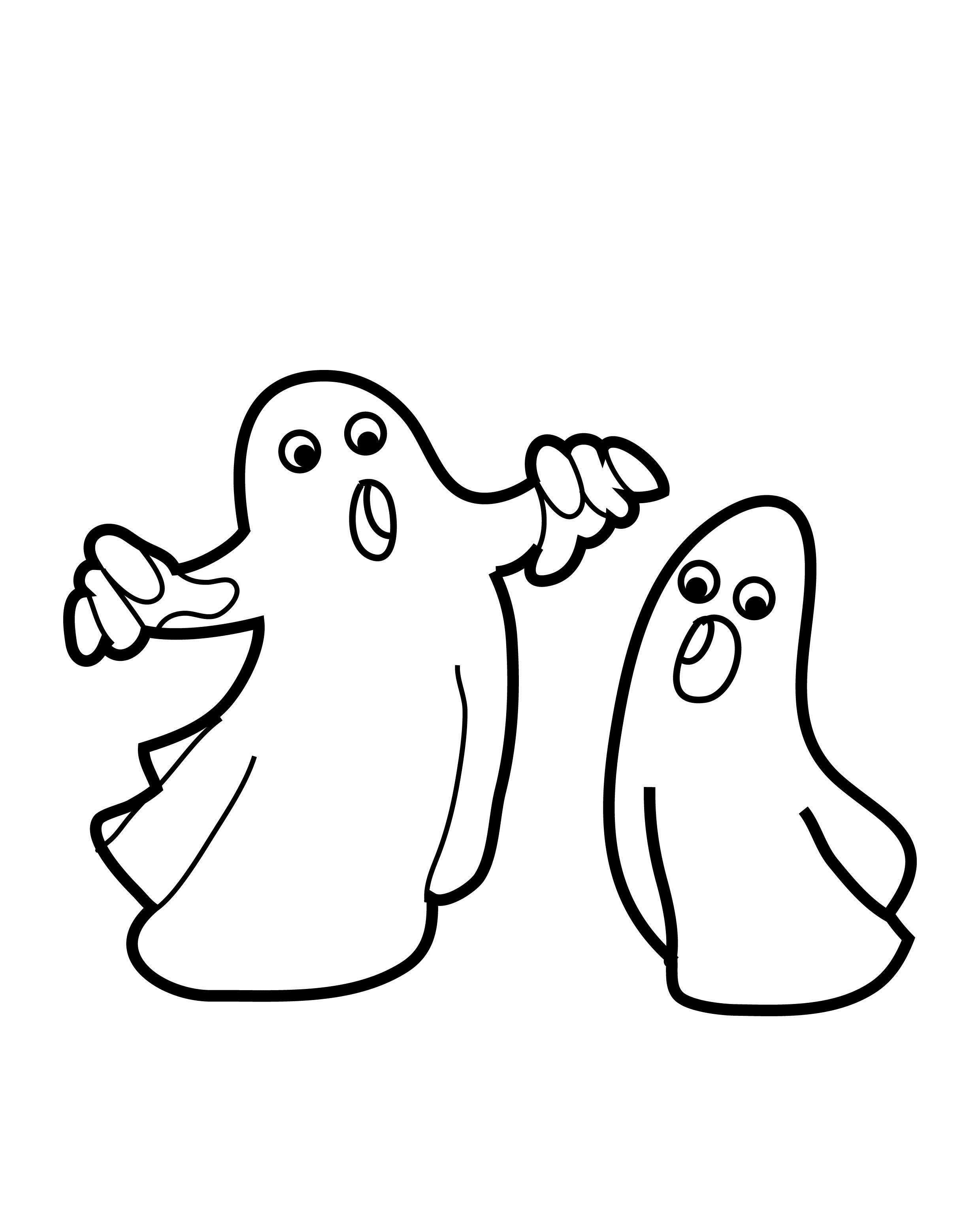 2480x3084 Ghost Coloring Pages