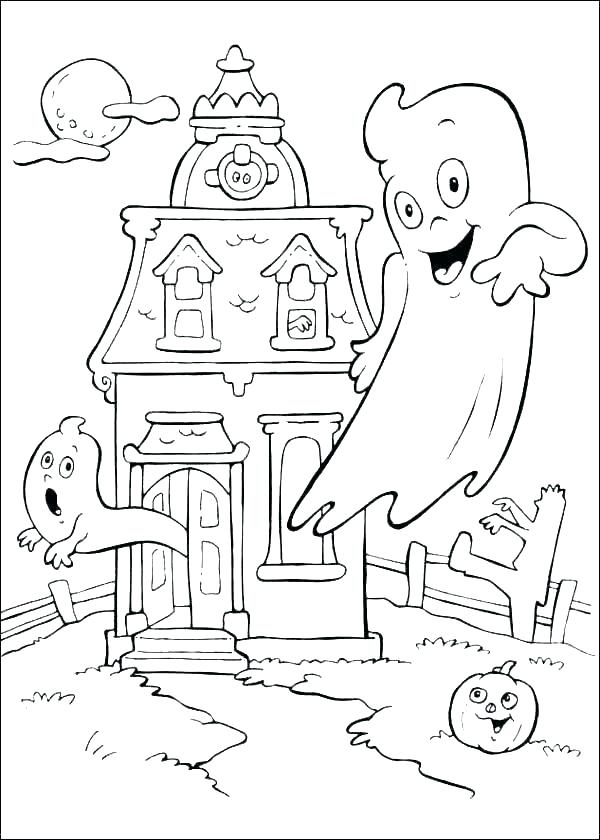 600x840 Ghost Halloween Coloring Pages Ghost Coloring Pages Free Page Kids