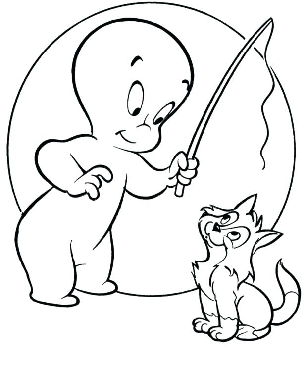618x737 Pinkalicious Coloring Page Ghost Coloring Pages For Kids With Cat