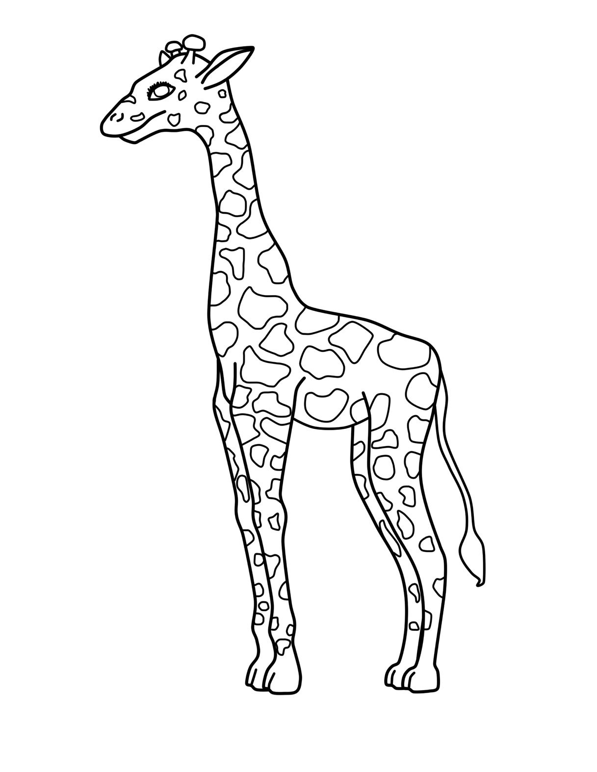 1217x1575 Top Printable Pictures Of Giraffes Refundable