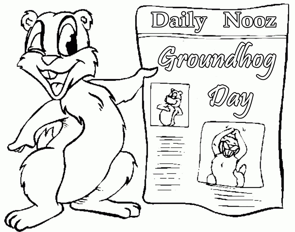 1208x950 Groundhog Coloring Pages Free Printable Best Of Day Arilitv Com