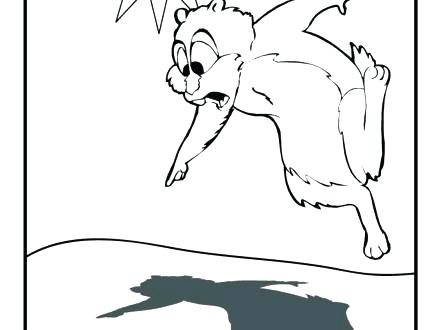 440x330 Groundhog Coloring Pages Groundhog Coloring Pic Kids Coloring