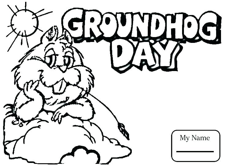 734x542 Groundhog Coloring Pages Groundhog Day Coloring Pages Free Free