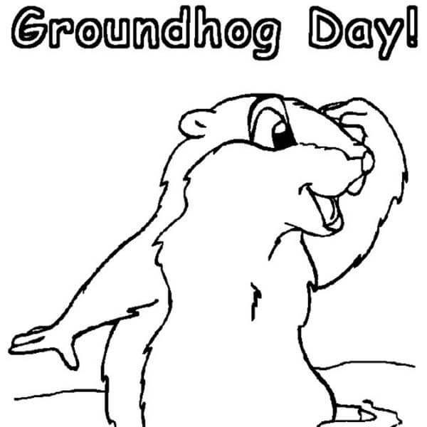 600x600 Groundhog Day Coloring Pages Vibrant Ideas