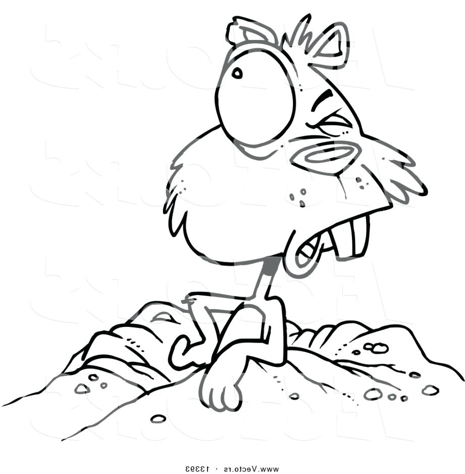 921x938 Coloring Pages Groundhog Coloring Pages Small Page Day Free
