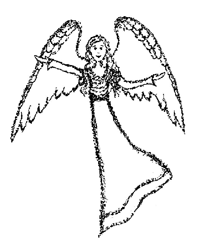 645x799 Free Angel Coloring Pages Cute Angel
