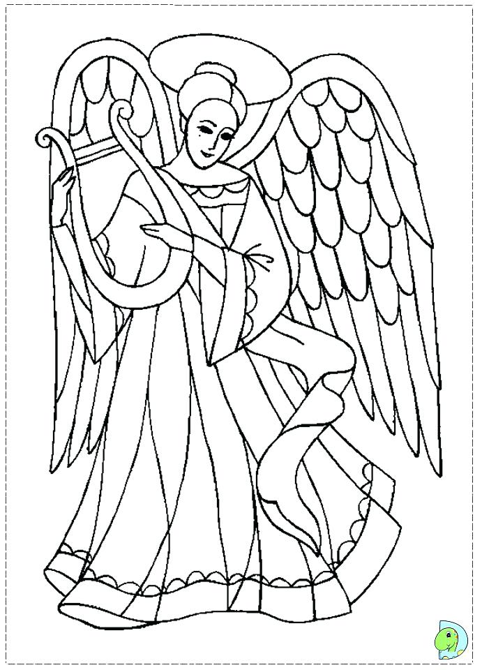 691x960 Guardian Angel Coloring Page Plain Angel Coloring Pages For Adults