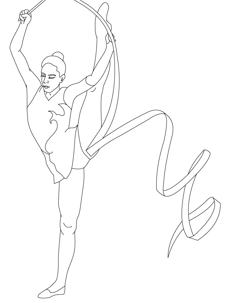 821x1061 Free Printable Gymnastics Coloring Pages For Kids Bright Pictures