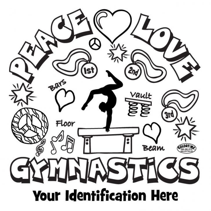 728x728 I Love Gymnastics Coloring Pages