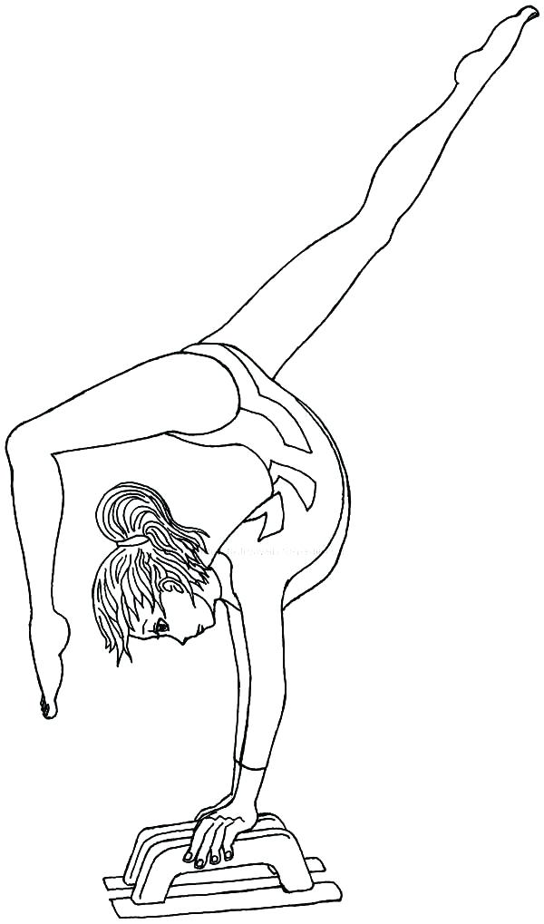 600x1019 Printable Gymnastics Coloring Pages Coloring Pages Design