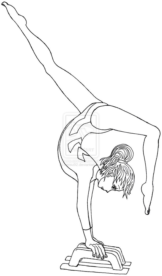 686x1165 Coloring Pages For Gymnastics Free New Gymnastics Coloring Pages