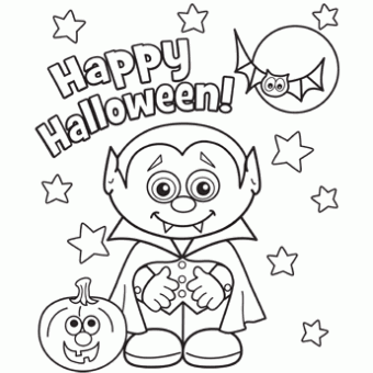 340x340 Free Halloween Coloring Pages To Print Fun For Christmas
