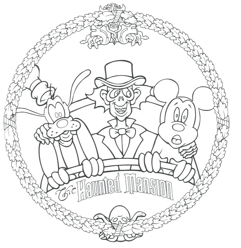 776x799 Haunted Mansion Coloring Pages Remarkable Haunted House Coloring