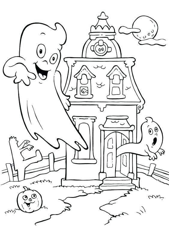 563x767 Printable Haunted House Coloring Pages Haunted Mansion Coloring