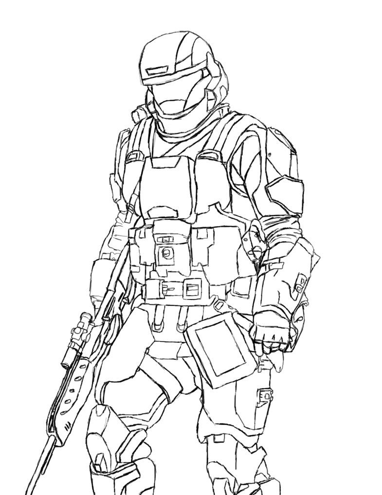 785x1018 Halo Coloring Pages