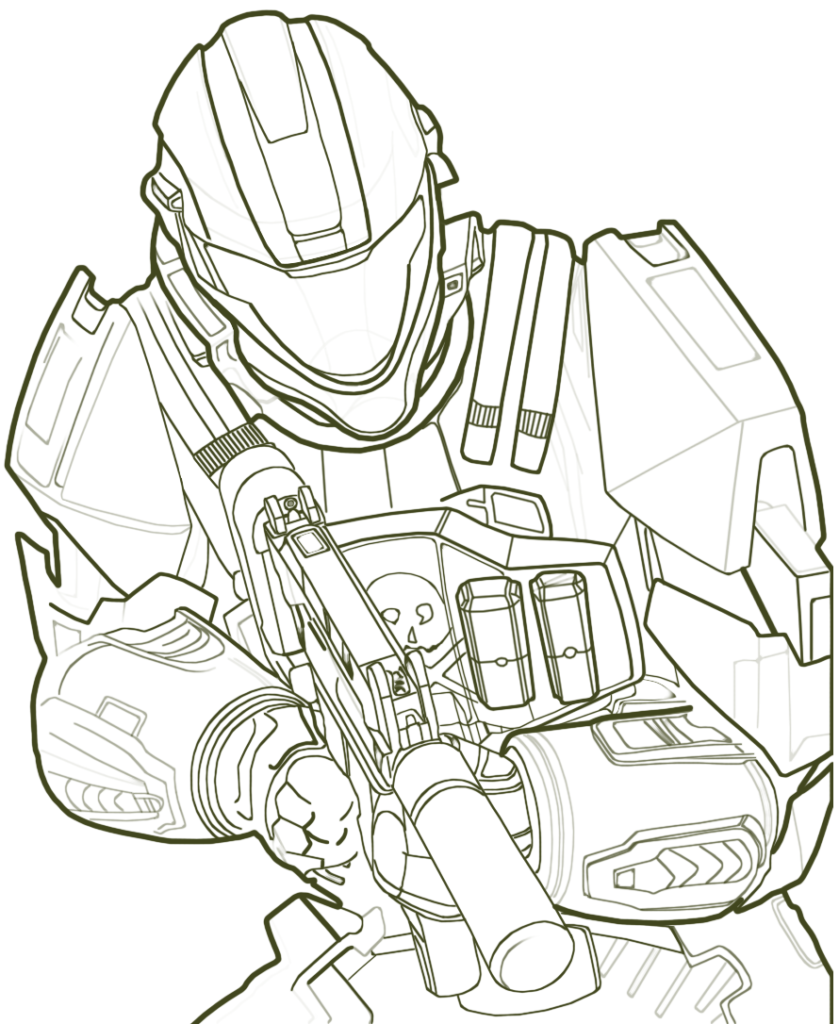 839x1024 Halo Coloring Page Get Bubbles