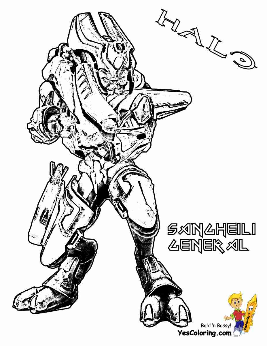 Free Halo Coloring Pages at GetDrawings | Free download