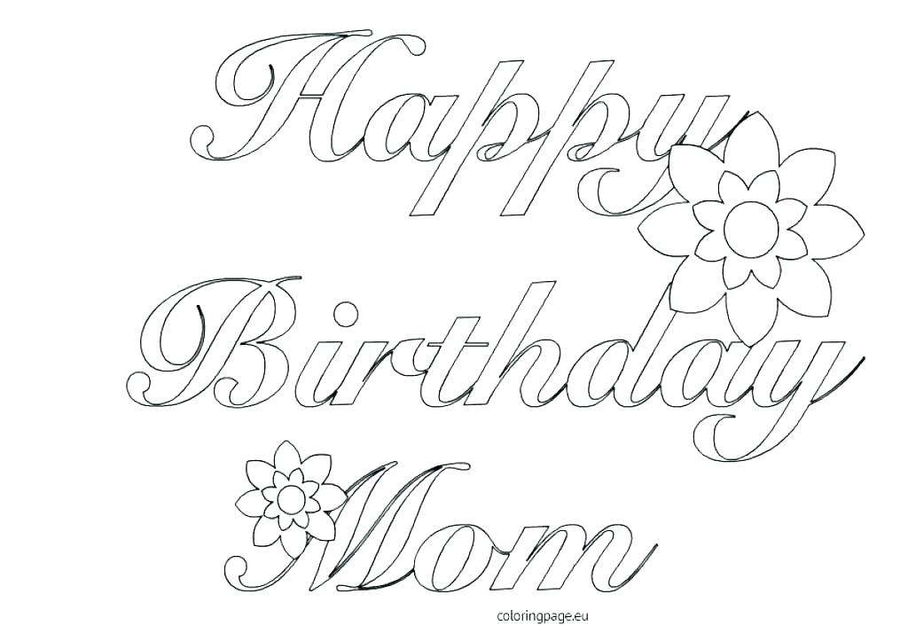 1024x723 Happy Birthday Coloring Pages For Dad I Love Mom Coloring Pages
