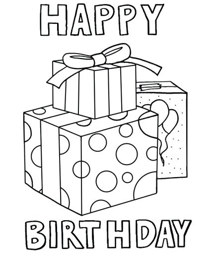 425x510 Happy Birthday Coloring Pages Free Printable Happy Birthday Dad