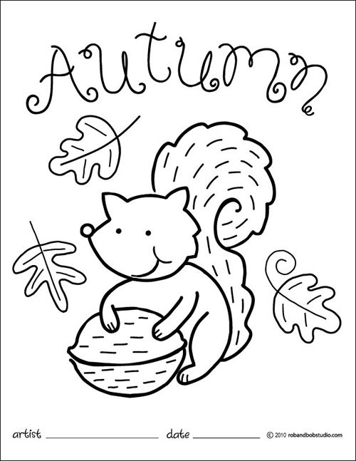 500x647 Free Fall Coloring Pages Preschool