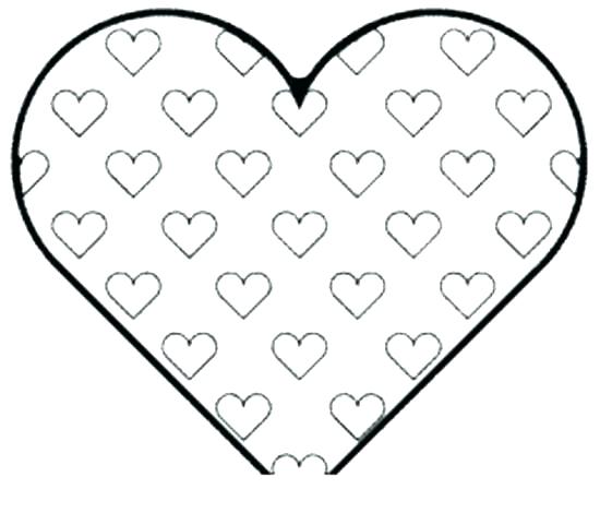 550x481 Free Printable Valentine Heart Coloring Pages Online Stock Shape
