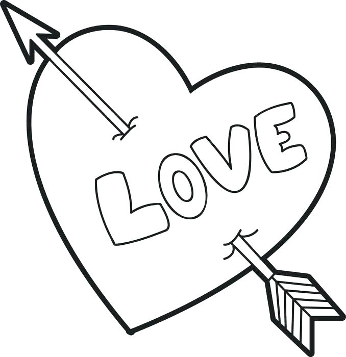 678x700 Free Heart Coloring Pages