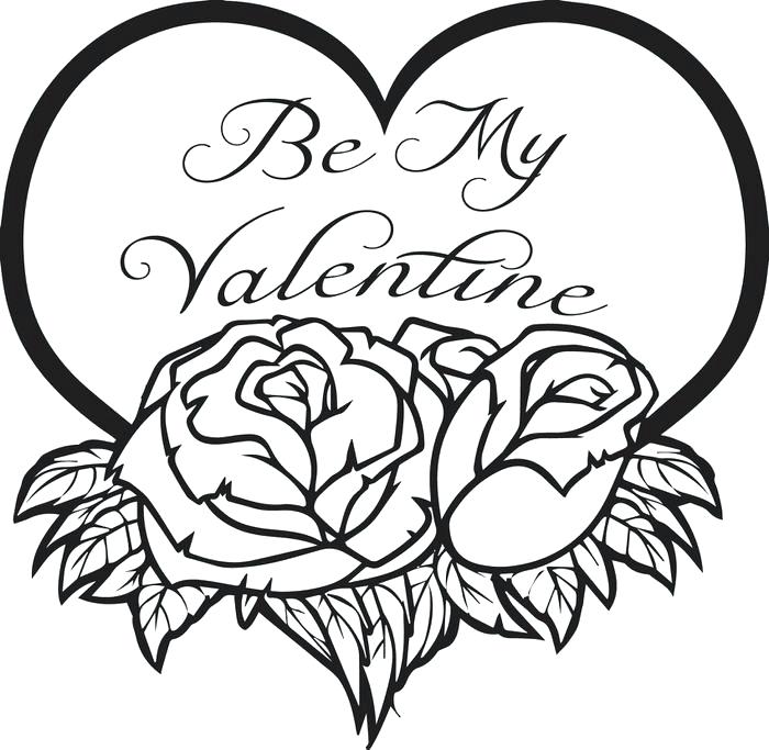 700x683 Free Valentine Day Coloring Pages