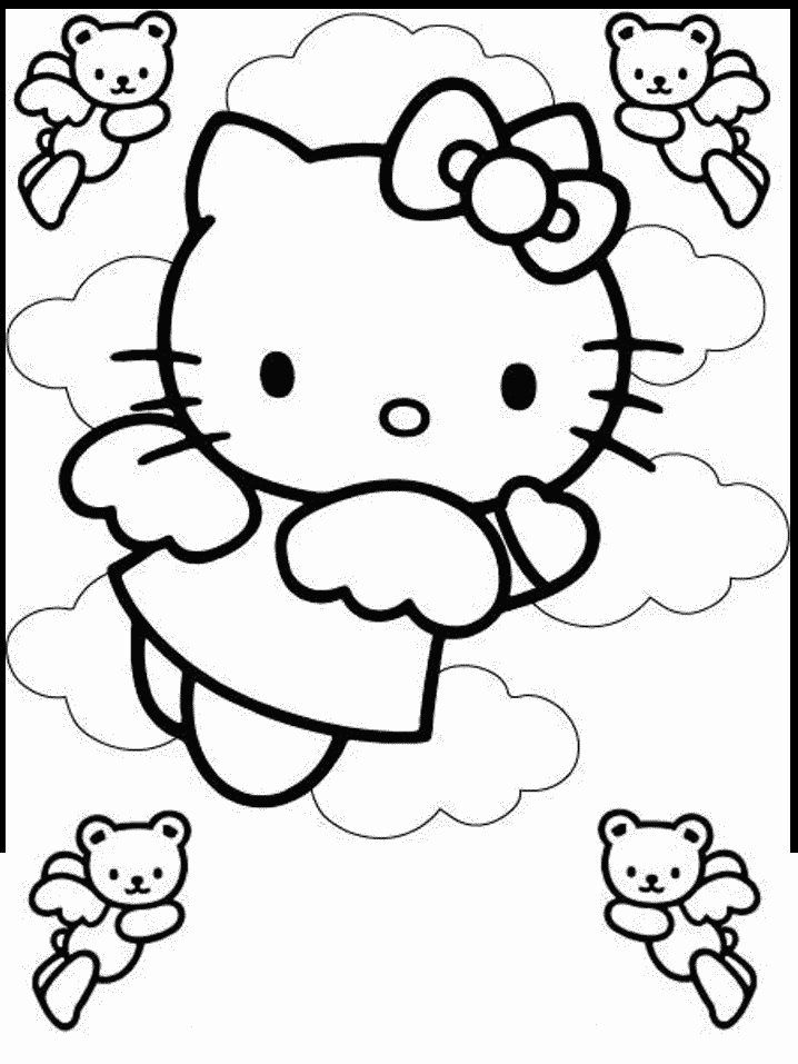 718x957 Free Hello Kitty Coloring Pages Elegant Free Printable Hello Kitty