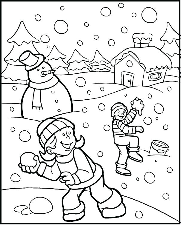605x754 Holiday Coloring Pages To Print Winter Holiday Coloring Pages Free