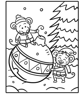 360x400 Holidays Coloring Pages
