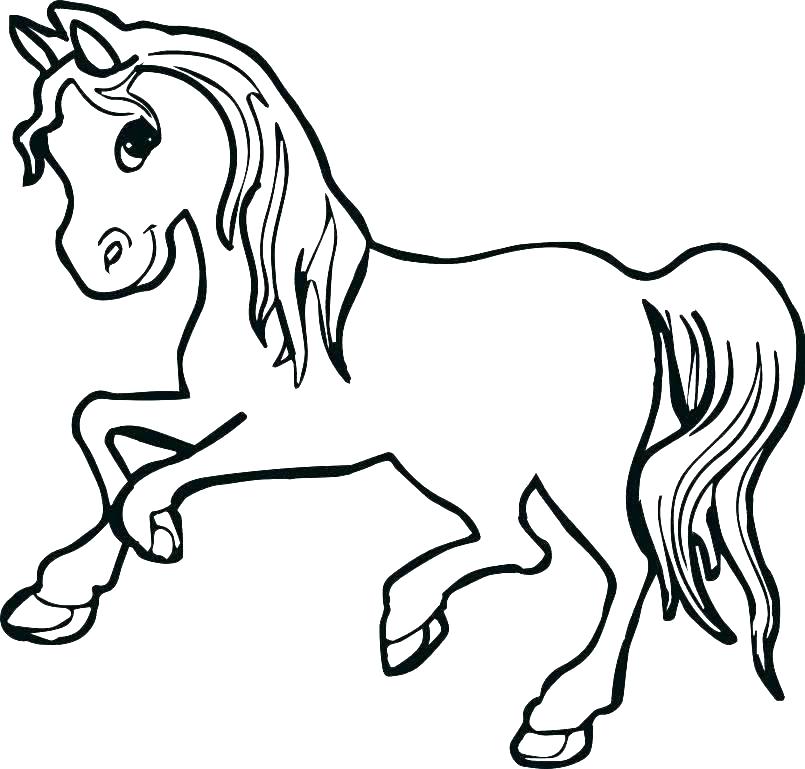 805x769 Running Horse Coloring Pages Large Size Of Coloring Pages Free