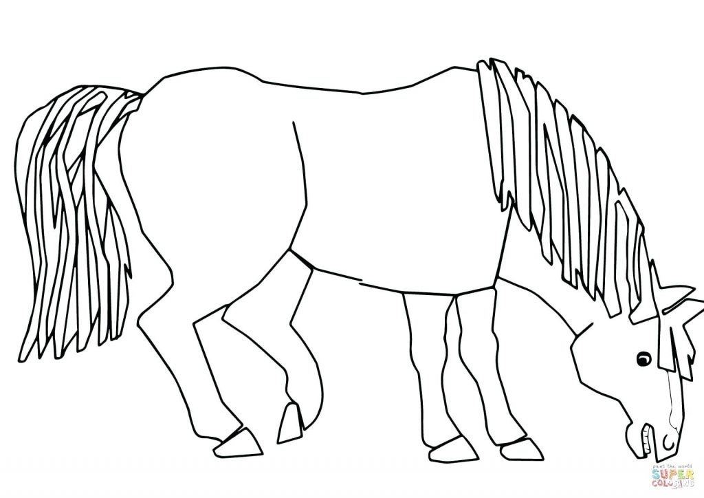 1024x724 Coloring Pages Free Horse Coloring Pages Blue What Do You See