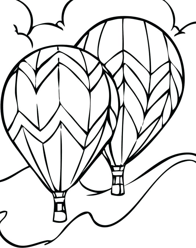 687x870 Coloring Pages Of Balloons Coloring Pages Balloons On The Free Hot