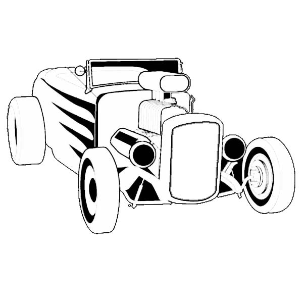 600x600 Hot Rod Coloring Pages For You