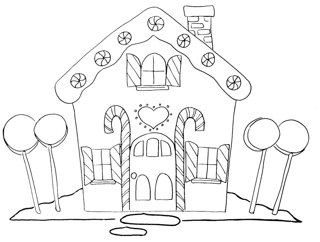 1024x774 House Coloring Pages Printable Wagashiya