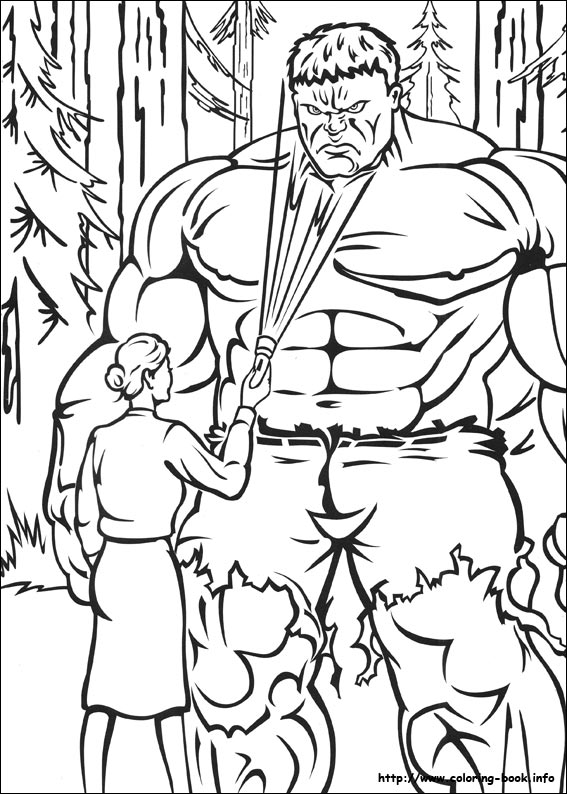 567x794 Hulk Coloring Pages Free
