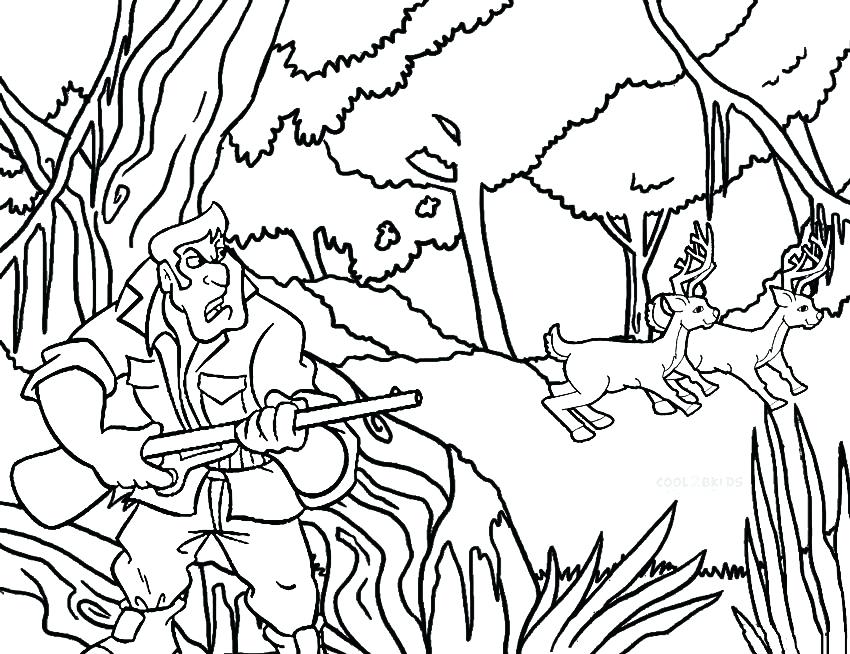 850x654 Free Deer Coloring Pages Gorgeous Hunting Coloring Pages Colouring