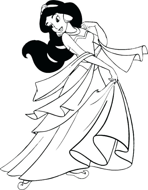 599x768 Jasmine Coloring Page Jasmine Coloring Page Jasmine Princess
