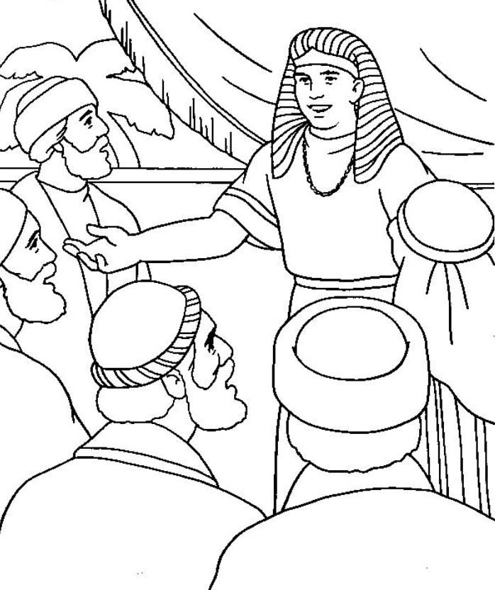 698x832 Joseph And His Brothers Coloring Pages