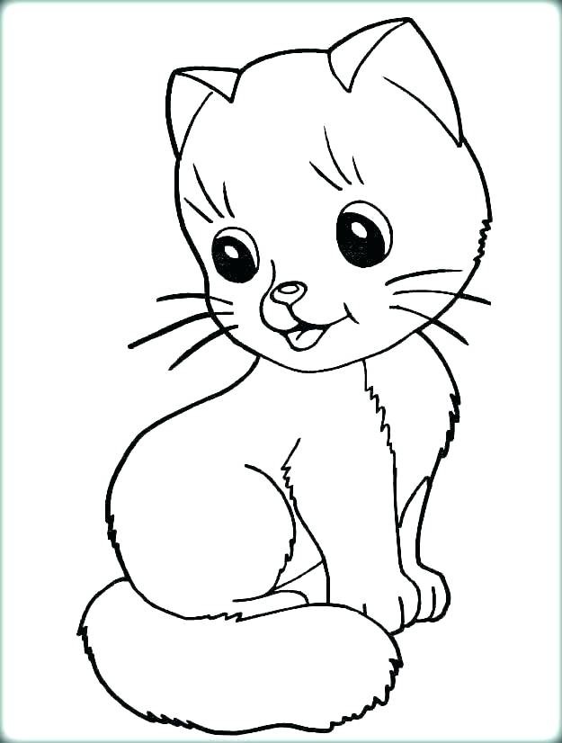 625x826 Coloring Pages Of Real Kittens Coloring Page