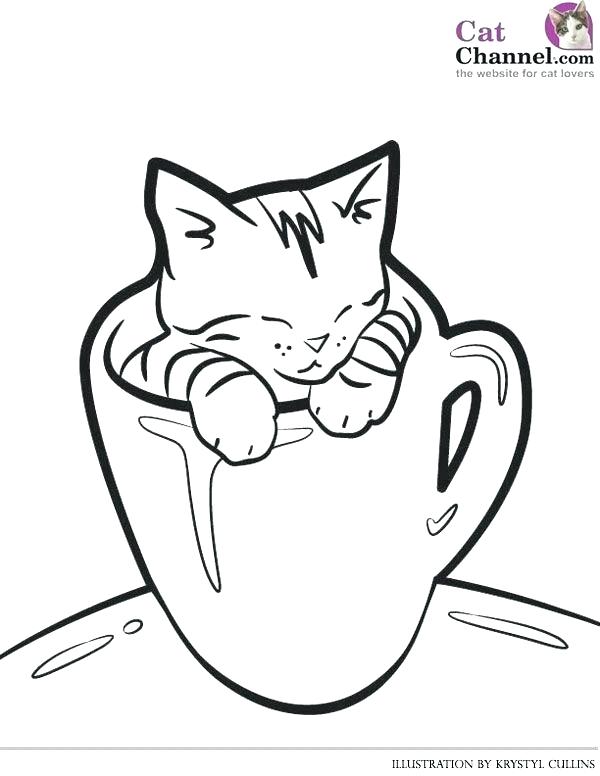 600x776 Cute Kitten Coloring Pages Free Printable Cute Kitten Coloring