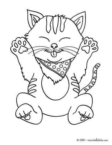 363x470 Cat Color Pages Printable There Are Many Free Cute Kitten