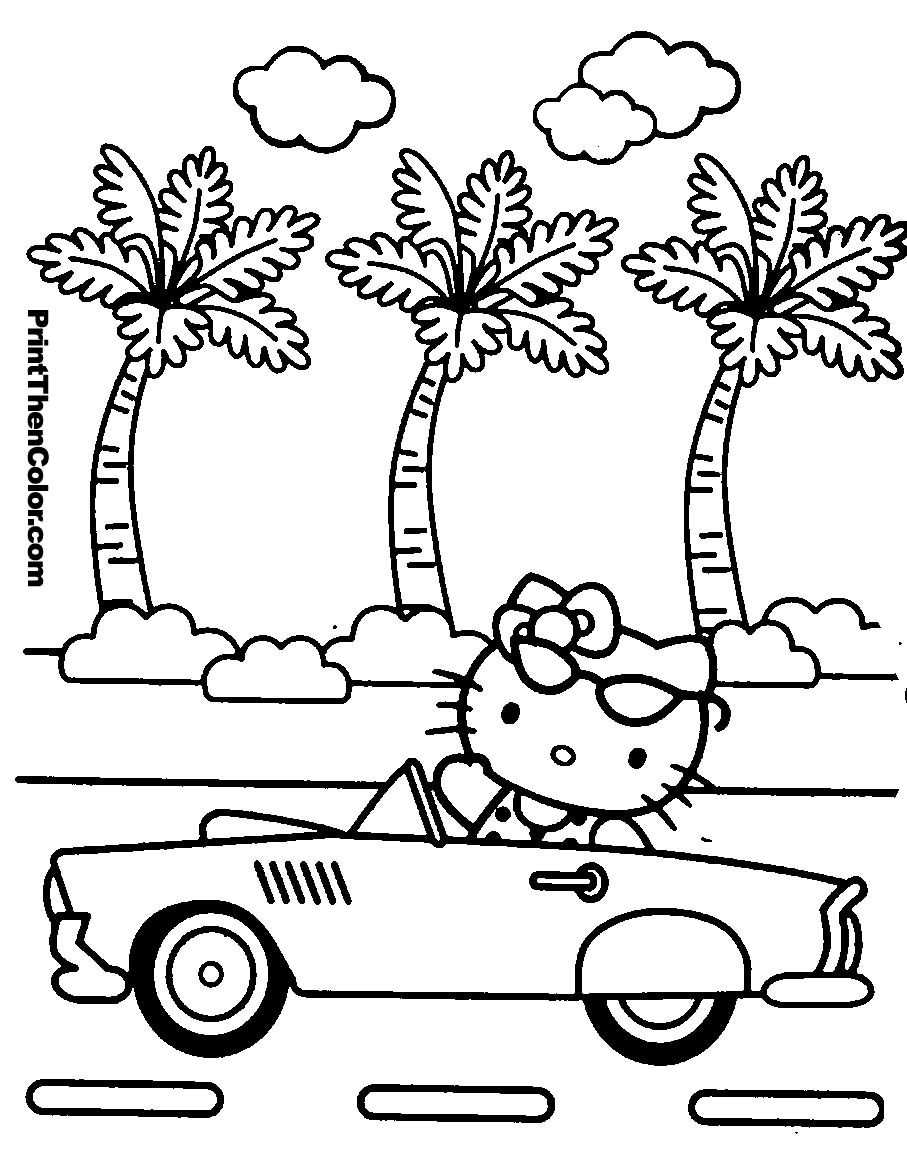 907x1160 Free Printable Hello Kitty Coloring Pages