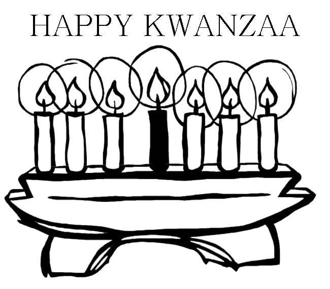 650x570 Kwanzaa Candle Coloring Page