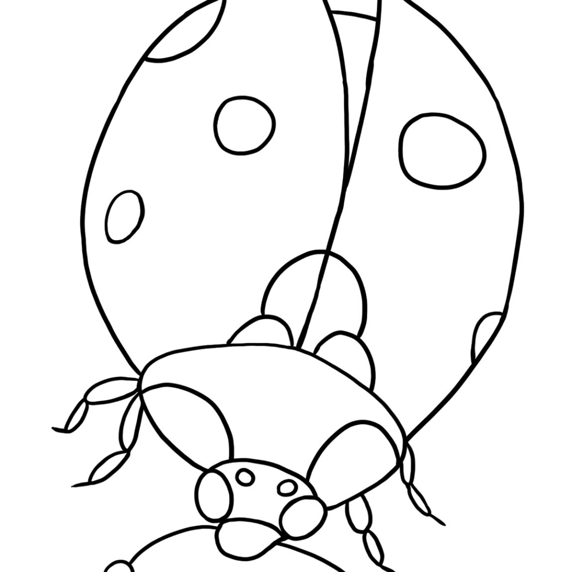 1150x1150 Letter L Is For Ladybug Coloring Page Free Printable Pages Within