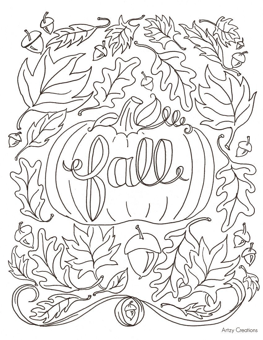 850x1100 Top Free Autumn Coloring Pages Remodel With Free Autumn