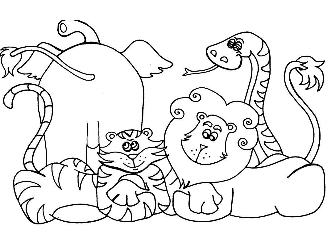 1060x745 Free Printable Preschool Coloring Pages