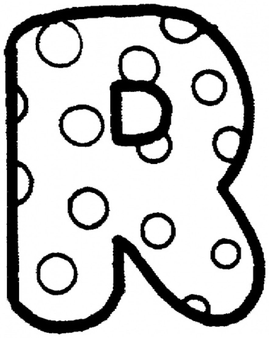 884x1108 Free Alphabet Coloring Pages Dots R Of New Letters