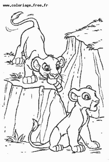 354x525 Coloring Pages The Lion King